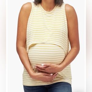 Nom maternity black and white stripe Sophia maternity nursing